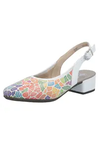 Pantofi dama decupati piele naturala 47060 90 - Multicolor
