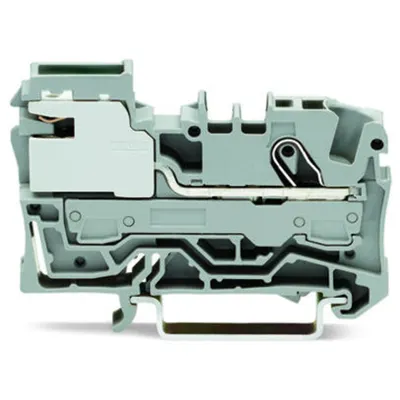 1-conductor power distribution disconnect terminal block; 6 mm²; Push-in CAGE CLAMP®; 6,00 mm²; gray