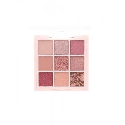 Paleta fard de ochi, Sunkissed, Rose Quartz, 9 culori