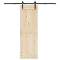 Gossi set feronerie pentru usi glisante, negru, 200 cm, otel