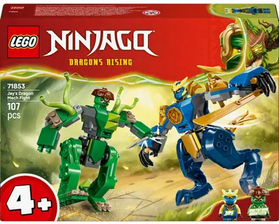 Constructor LEGO Ninjago - Bătălia cu roboții dragon a lui Jay (71853)