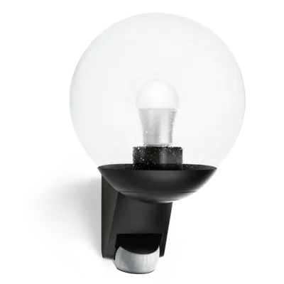 Aplica L585 (negru), senzor de miscare PIR 180°, pentru exterior