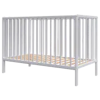 Patut copii din lemn Hubners Dominic 120x60 cm alb