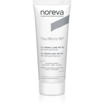 Noreva Trio White XP CC Cream Light SPF 30 Crema CC pentru un ten uniform SPF 30