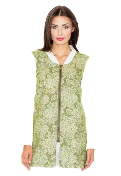 Geaca de dama din lana Yes M513 verde - Verde
