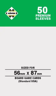 Protecții pentru cărți de joc Kaissa Premium Sleeves 56 x 87 mm (Standard USA) - 50 buc.