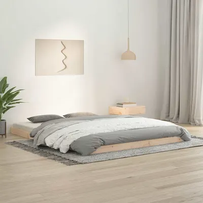 vidaXL Cadru de pat, 150x200 cm King Size, lemn masiv de pin
