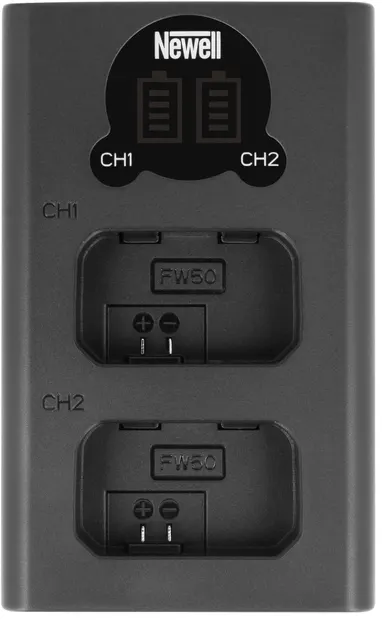Încărcător Newell - DL-USB-C, NP-FW50, 2 cuiburi