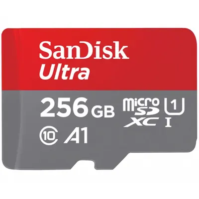 Card Memorie microSDXC SanDisk Ultra Android A1, 256Gb, Clasa 10 / UHS-1 U1 SDSQUAC-256G-GN6MN