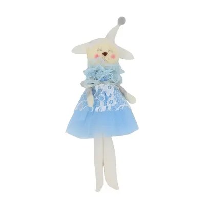Decorațiune Zooky animăluț miel rochiță bleu