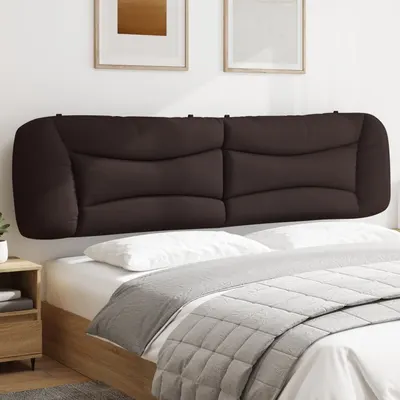 vidaXL Pernă pentru tăblie de pat Hvar maro închis, 200 cm, material textil