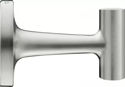 Agatatoare baie Duravit Starck T 0099297000, montare pe perete, metal, Otel mat