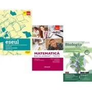 Pachet Bacalaureat 2026. Eseul. Pregatire individuala pentru proba scrisa, Matematica M1. Teste si Biologie pe intelesul tuturor clasele 9-10