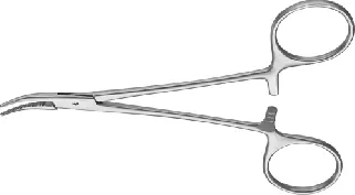 Pensa hemostatica curba AESCULAP Mosquito Halsted CVD, 125 mm - BH111R