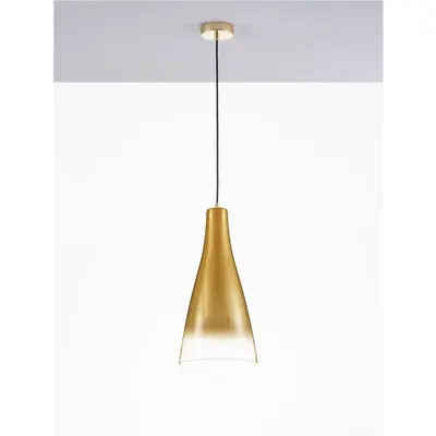 Lampa suspendata LIVTAR Auriu Metal Gradient Sticla LED E27 Wat 1x12 Wat 230 Volt IP20 Fara bec