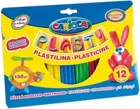 Plastilina Carioca Plasty - 12 culori sortiment
