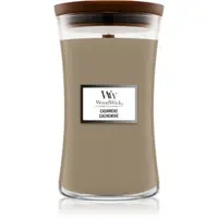 Woodwick Cashmere lumânare parfumată cu fitil din lemn
