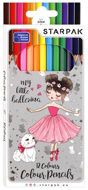 Creioane colorate Starpak Ballerina - 12 buc.