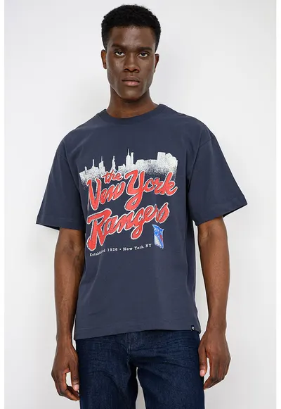 ’47 - Tricou cu imprimeu New York Rangers Sigma - Gri carbune