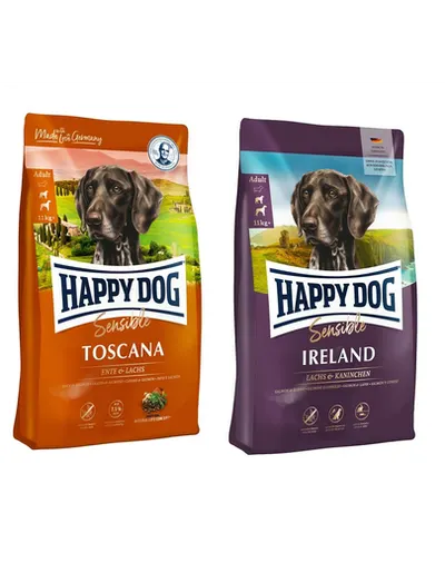 HAPPY DOG Supreme toscana 12.5 kg + HAPPY DOG Supreme Irland 12.5 kg hrana premium caini adulti