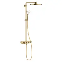 Coloana de dus cu baterie termostatata Grohe Euphoria Smartcontrol System 310 Duo auriu lucios Cool Sunrise