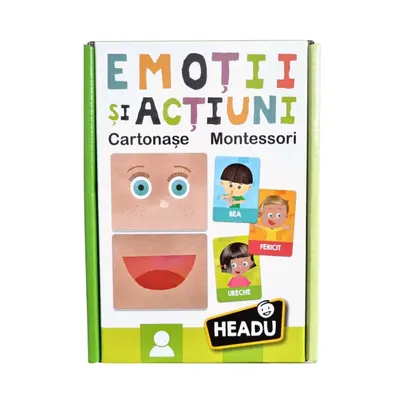 Joc educativ Headu Montessori Emotii si Actiuni in Limba Romana