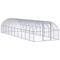 Gossi cotet de gaini pentru exterior, 3x10x2 m, otel zincat