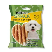 Hrana complementara pentru caini, Perfect Snack, stick cu piept de pui, 300 g