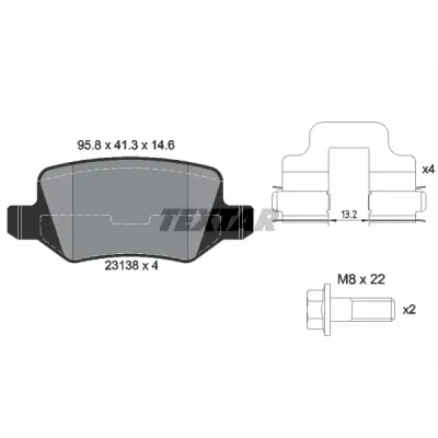 Set placute frana, frana disc TEXTAR 2313803