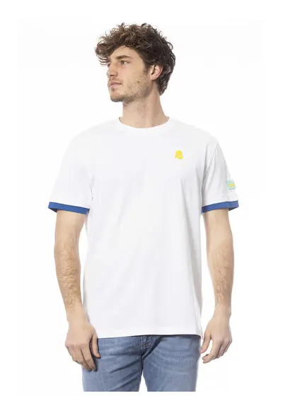 Tricou de bumbac cu detalii contrastante