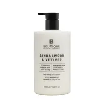Lotiune pentru maini si corp cu parfum de Lemn de Santal & Vetiver, 500ml, Boutique