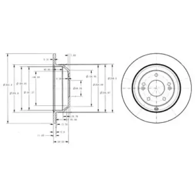 Disc frana DELPHI BG4335