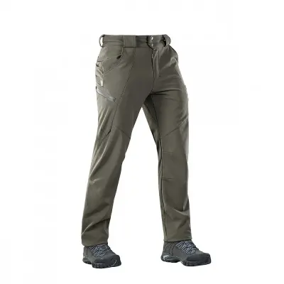Pantaloni tactici Softshell olive M-TAC - impermeabili - XS