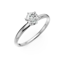 Inel de logodna din platina cu un diamant solitaire de 0.6ct