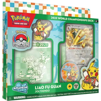 Set carti de joc, Pokemon TCG, 2025 World Championship Decks, Liao Fu Guan (Joltdengo)