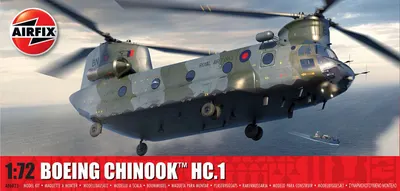 Model asamblat Airfix Militar : Elicoptere - Elicopter militar american Boeing Chinook HC 1 (Boeing Chinook HC 1)