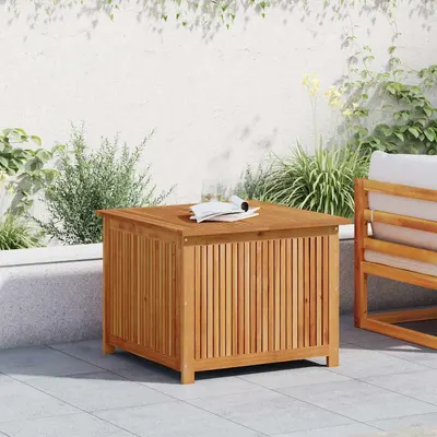 vidaXL Ladă depozitare pentru grădină 75x75x58 cm lemn masiv acacia