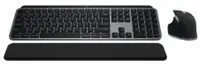 Kit mouse și tastatură Logitech - MX Keys S Combo for Mac, wireless, gri
