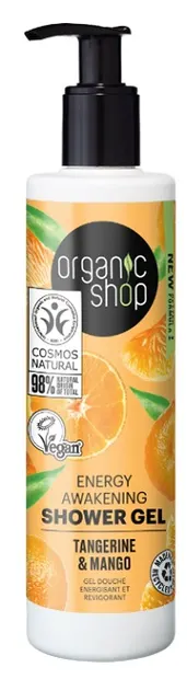 Organic Shop Gel de duș energizant Tangerine & Mango, 280 ml