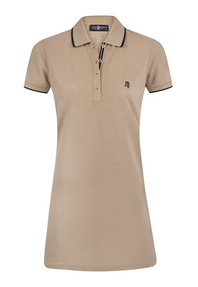 Rochie mini polo slim fit - Maro camel