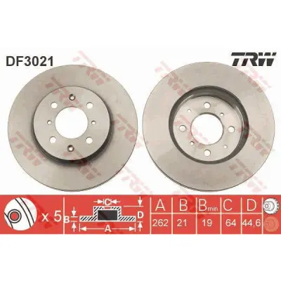 Disc frana TRW DF3021
