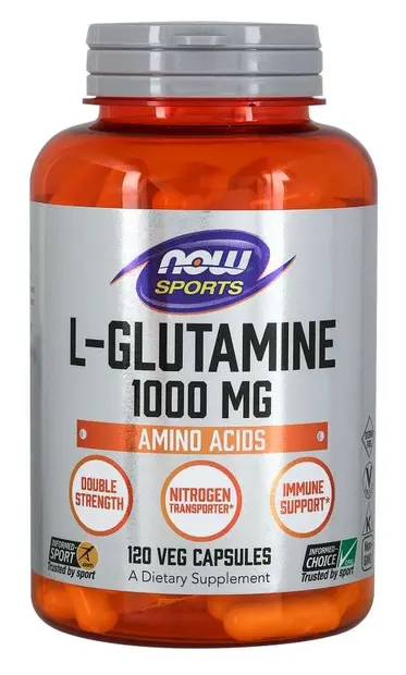 Sports L-Glutamine, 1000 mg, 120 capsule, Now