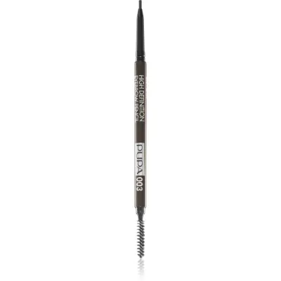 PUPA Milano High Definition creion pentru sprancene rezistent la apa culoare 003 Dark Brown 0.09 g