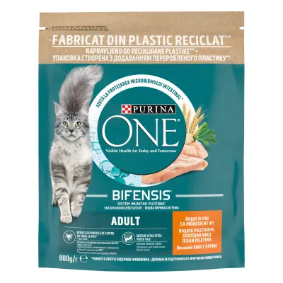 PURINA ONE ADULT, Pui si Cereale Integrale, hrana uscata pentru pisici, 750 g