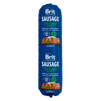 Hrana umeda pentru caini Brit, Salam, Curcan si Mazare, 800g