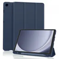 Husa pentru Samsung Galaxy Tab A11 / Tab A9, Techsuit, Flex Trifold, Bleumarin