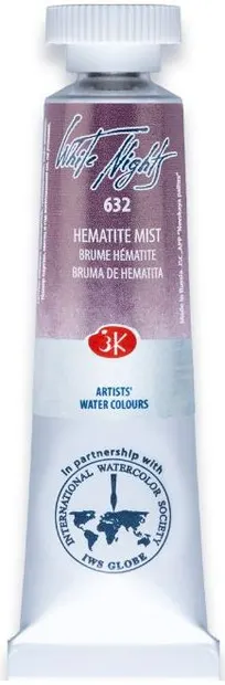 Vopsea de acuarelă Paleta Nevskaya Leningrad, Nopti albe - 632, Ceata de hematit, 10 ml