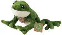 Jucărie de plus Rappa Eco Friends - O broască, 18 cm