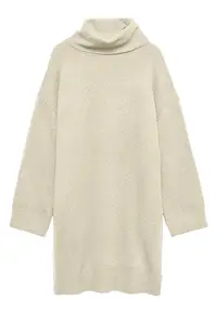 Rochie tricotata de dama - bej - femei