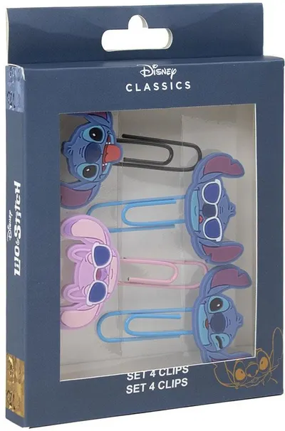 Set agrafe cu figurine Cerda Stitch - 4 buc